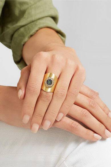 Round Eye Shield Ring Y - EYE LOVE - Ileana Makri