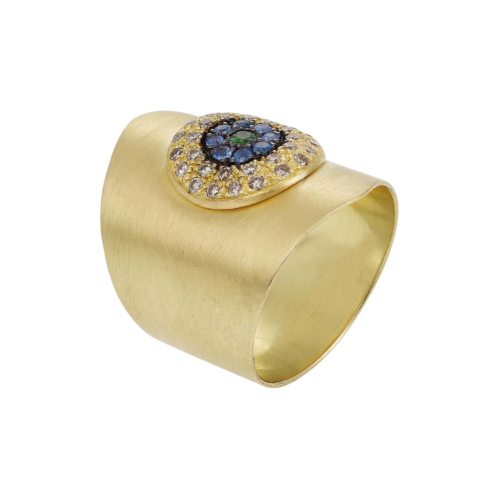 Round Eye Shield Ring Y - EYE LOVE - Ileana Makri