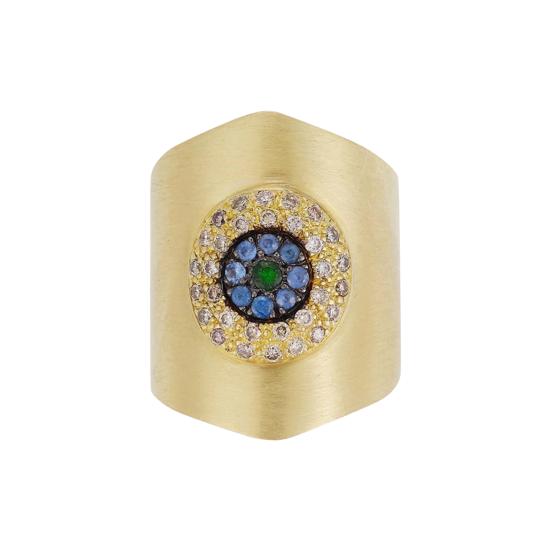 Round Eye Shield Ring Y - EYE LOVE - Ileana Makri
