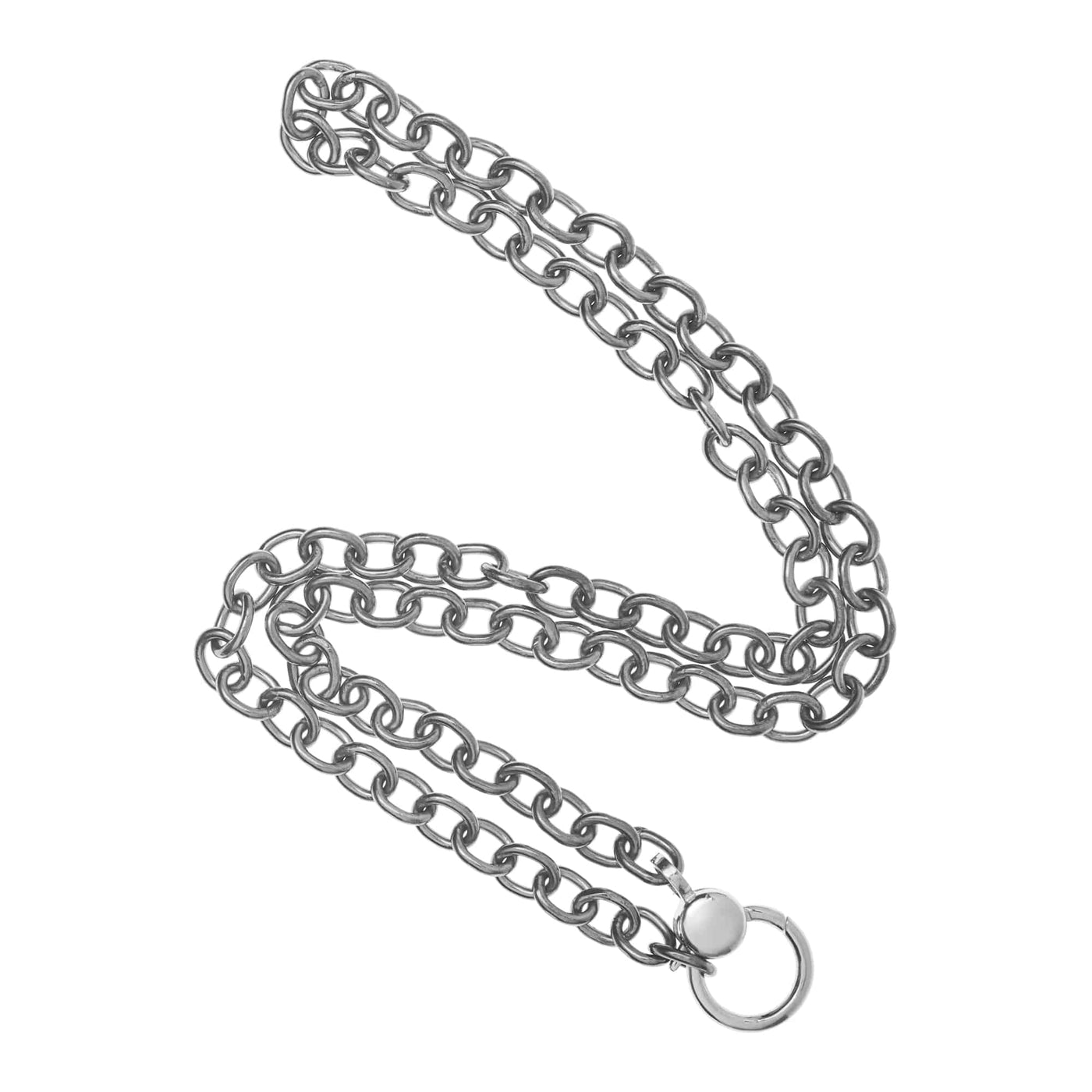 Round link chain large gold lock SLV-W14 - Chains - Ileana Makri store