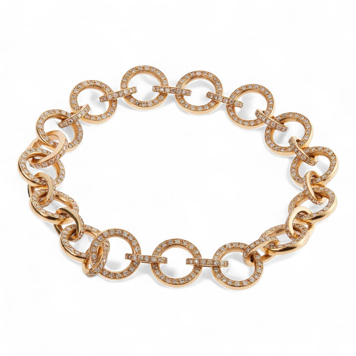 Round Link Diamond Bracelet Y-D