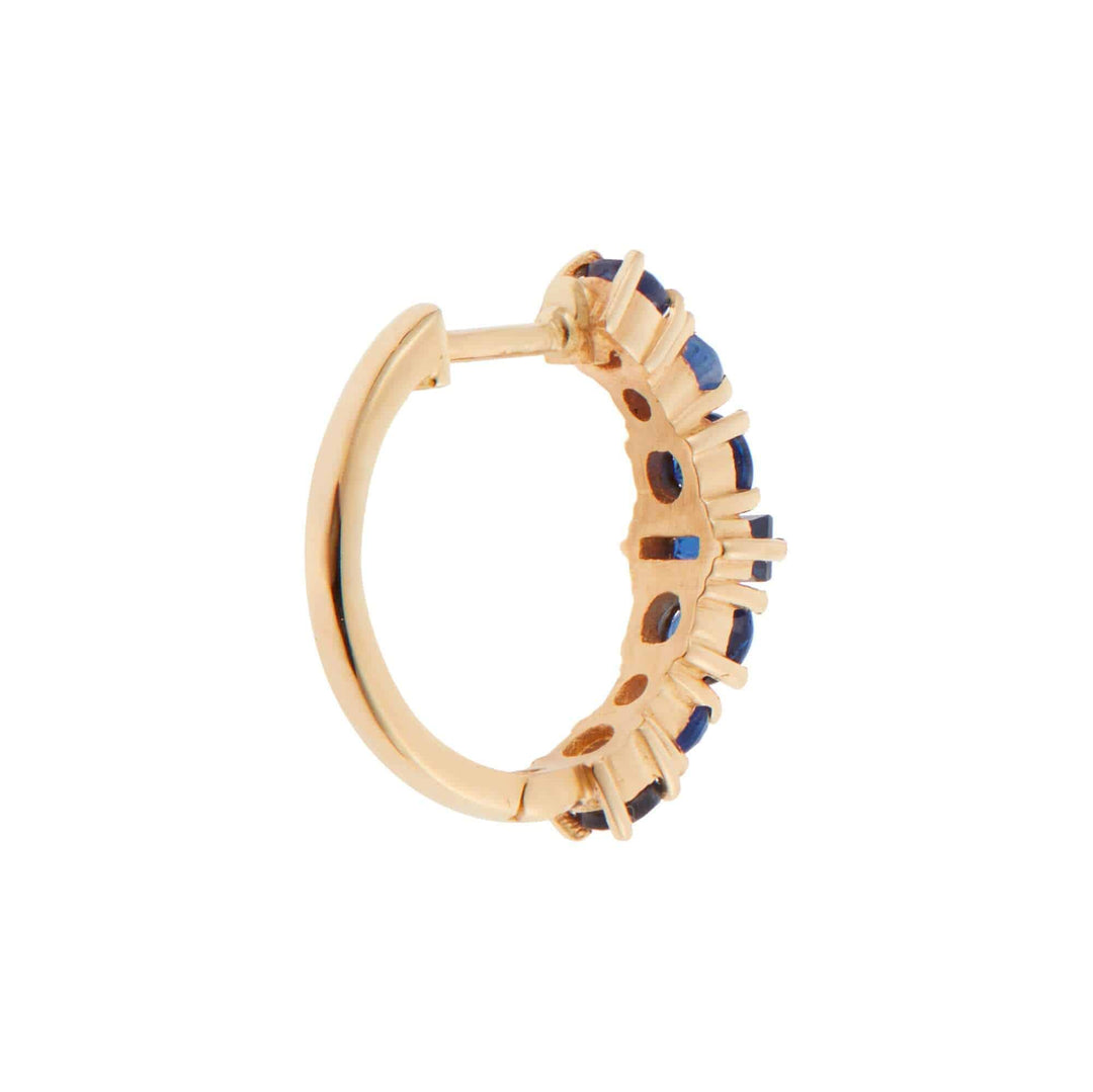 Round Rivulet Blue Sapphire Hoops - Rivulet - Ileana Makri