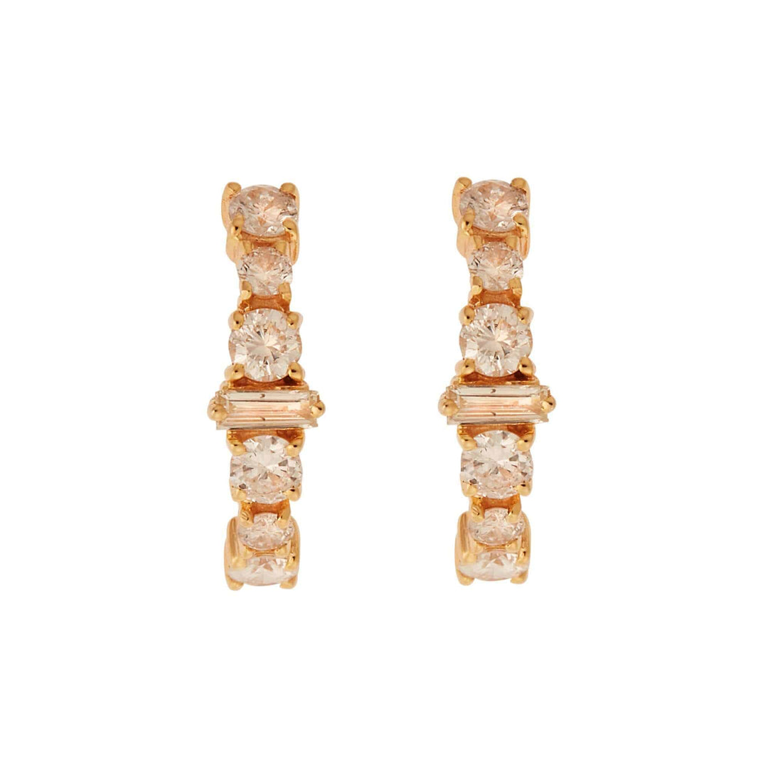 Round Rivulet Champagne Hoops - Rivulet - Ileana Makri