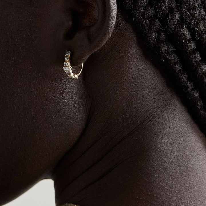Round Rivulet Champagne Hoops - Rivulet - Ileana Makri