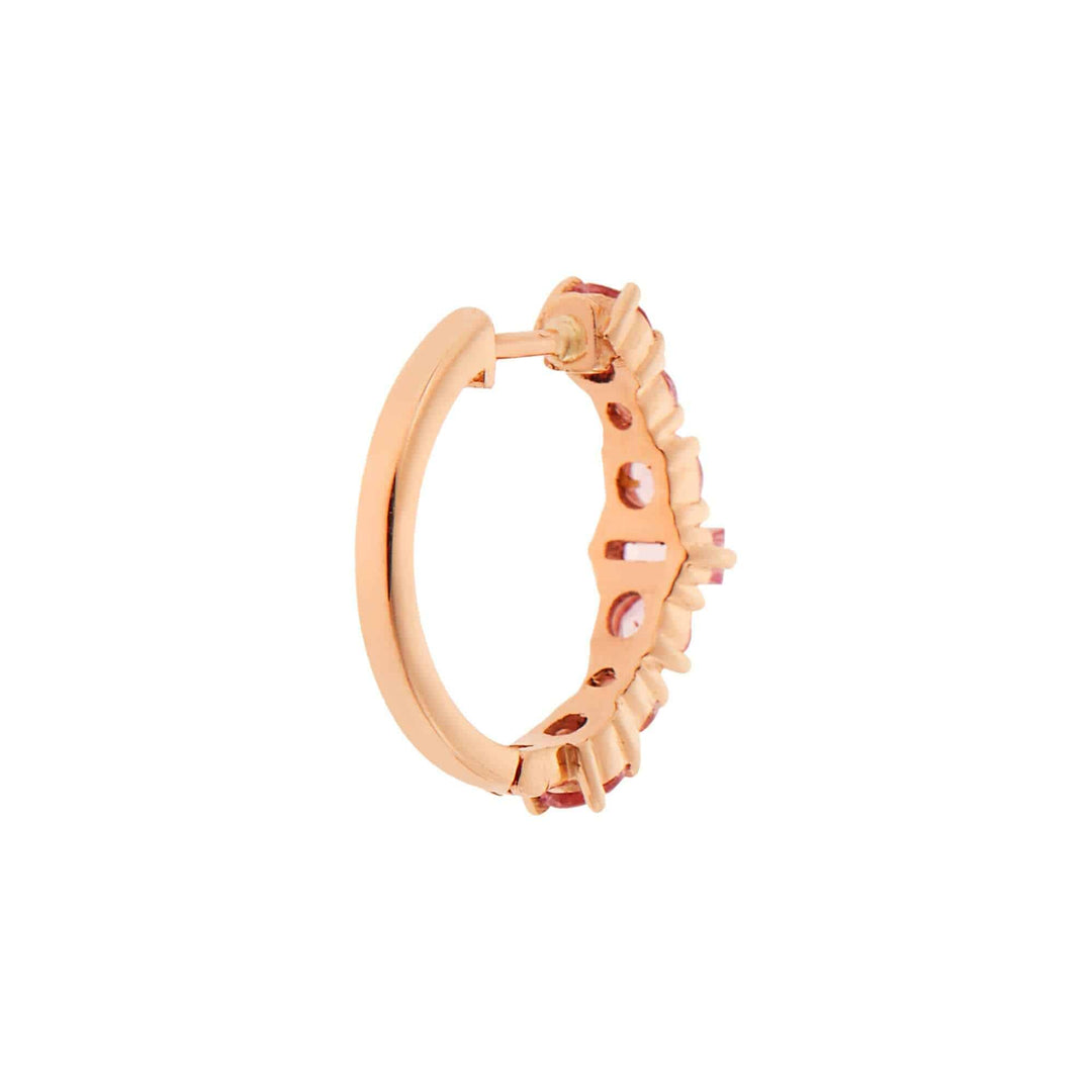 Round Rivulet Pink Sapphire Hoops - Rivulet - Ileana Makri