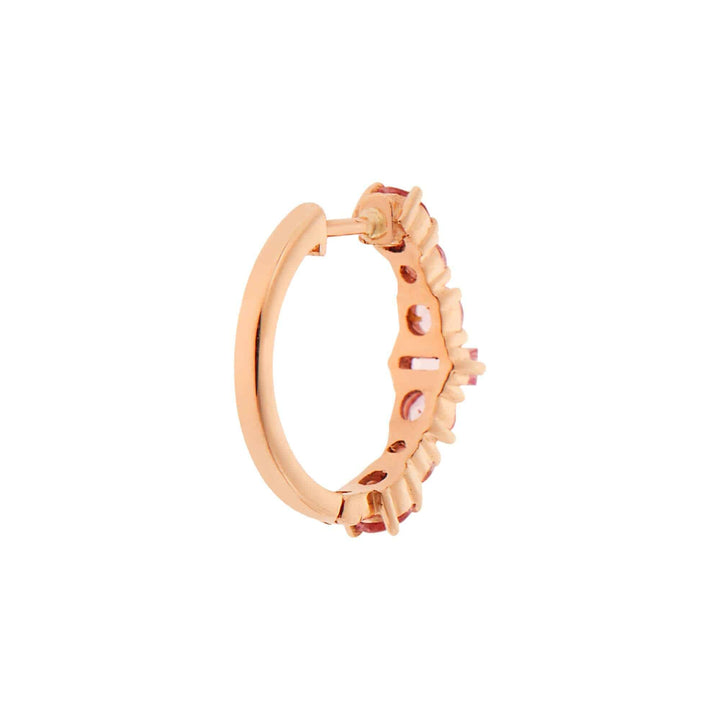 Round Rivulet Pink Sapphire Hoops - Rivulet - Ileana Makri
