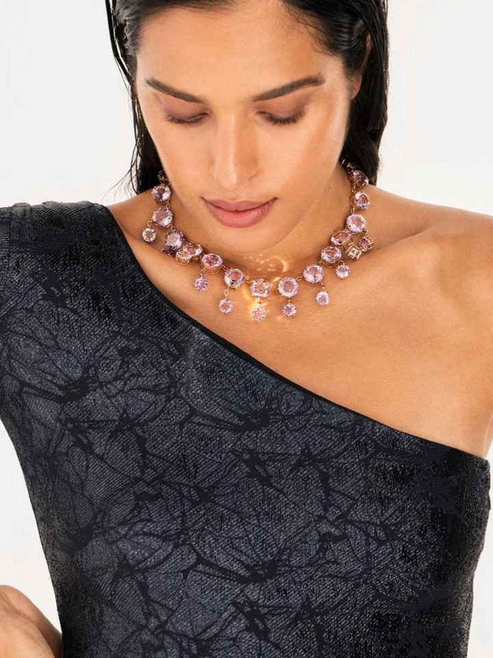 Royal Necklace Pink Amethyst - Crown - Ileana Makri