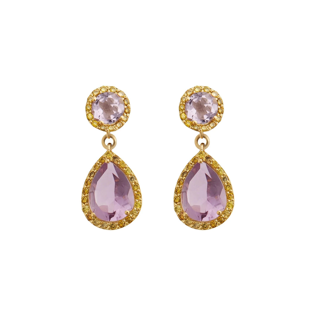 Royal Pink Amethyst Drops - Classic - Ileana Makri