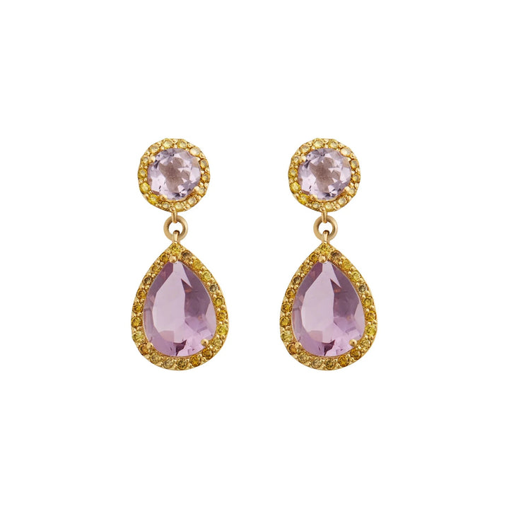 Royal Pink Amethyst Drops - Classic - Ileana Makri