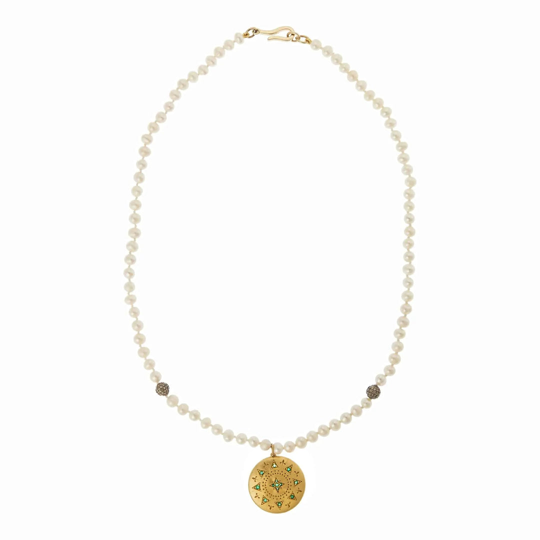 Royal Star Pearl Necklace (44cm) - SYMBOLS - Ileana Makri