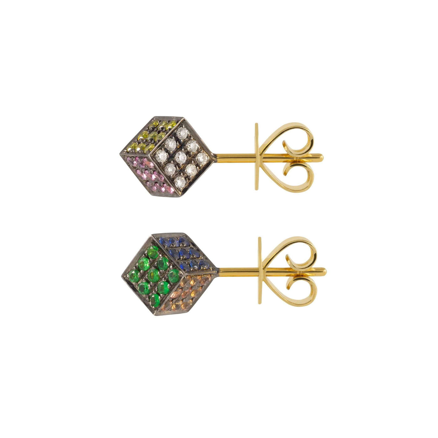 Rubiks Cube Studs - Noor Fares - Ileana Makri store
