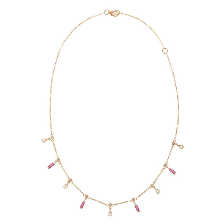 Ruby Drops Necklace P14 - D - RU - Grass - Ileana Makri