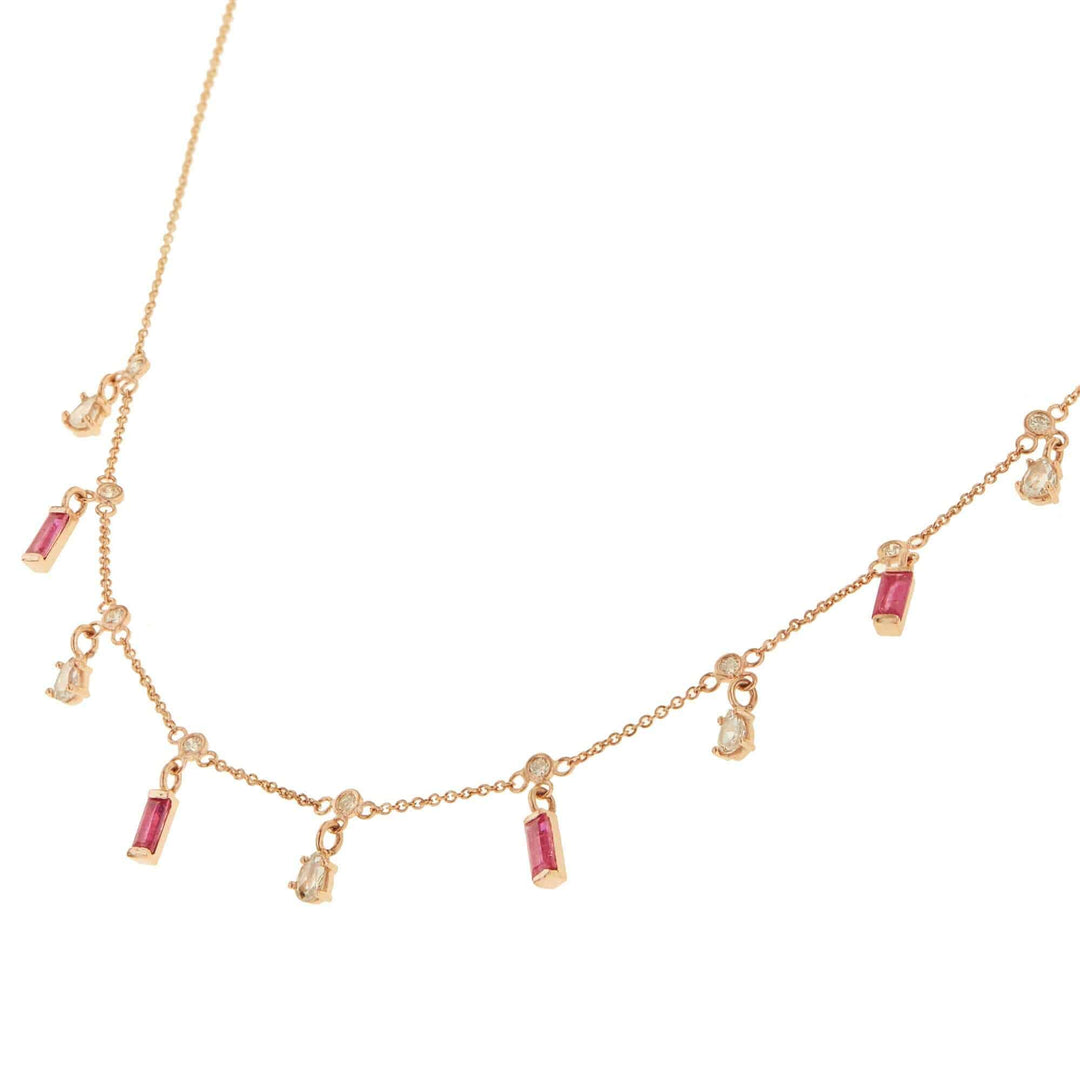 Ruby Drops Necklace P14 - D - RU - Grass - Ileana Makri