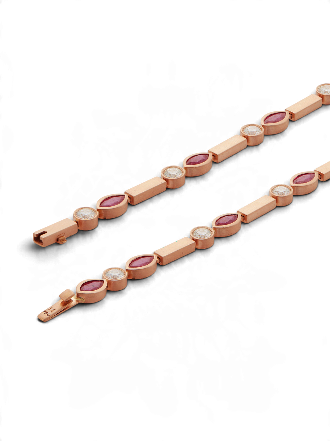 Ruby Navette Stream Bracelet P - D - Ru - Cascade - Ileana Makri