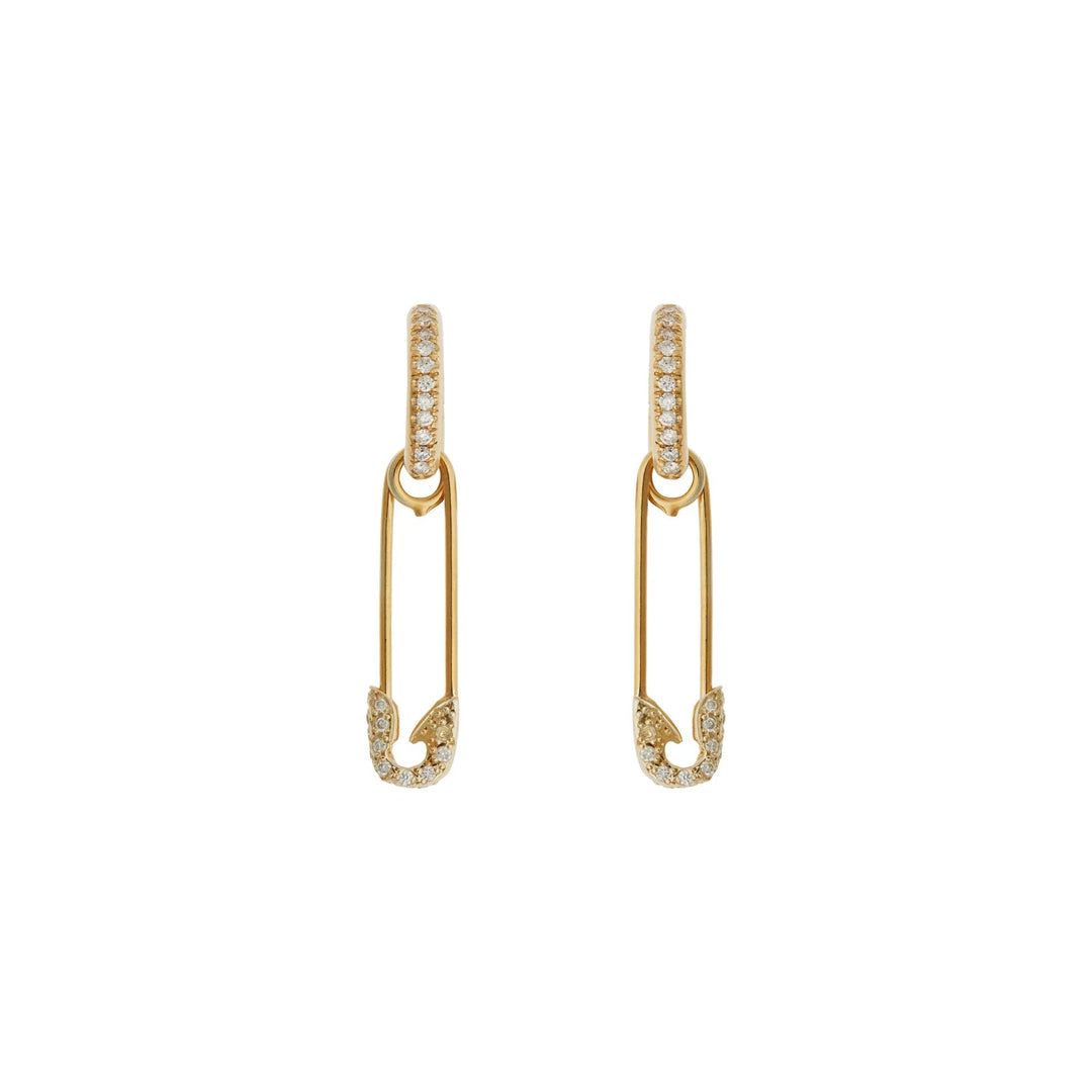 Safety Pin Midi Hoop Y - D - PUNK - Ileana Makri