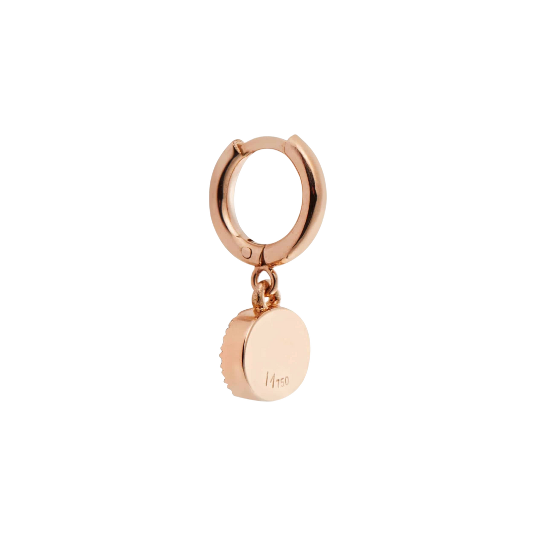 Sapphire Rose Mini Oval Eye Hoops - EVIL EYE - Ileana Makri