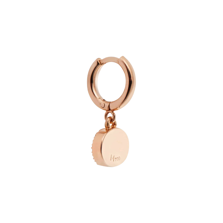 Sapphire Rose Mini Oval Eye Hoops - EVIL EYE - Ileana Makri