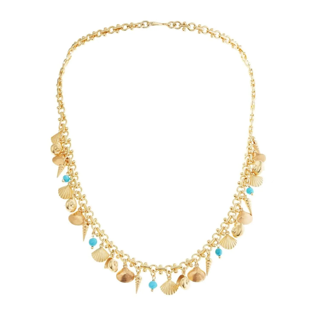 Sea Bed Necklace BR-YP-TURQ - Eye M Sea Treasures - Ileana Makri store