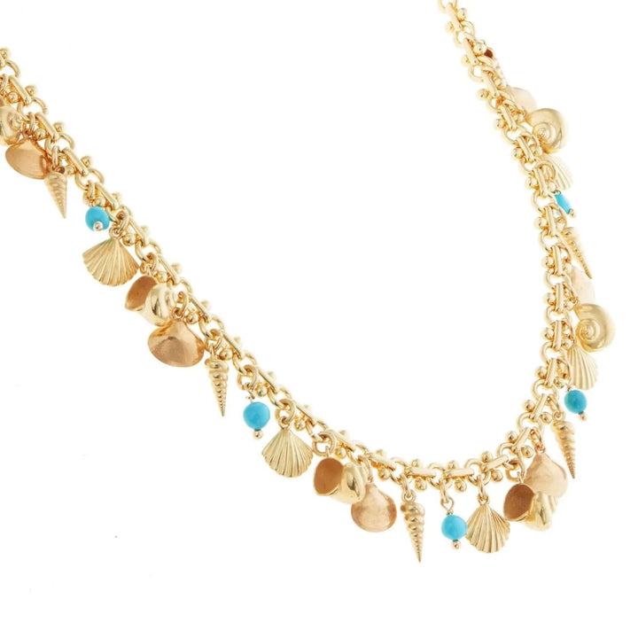 Sea Bed Necklace BR-YP-TURQ - Eye M Sea Treasures - Ileana Makri store