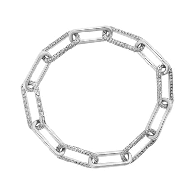 Seamless Oblong Multi Diamond Link - Chains - Ileana Makri store