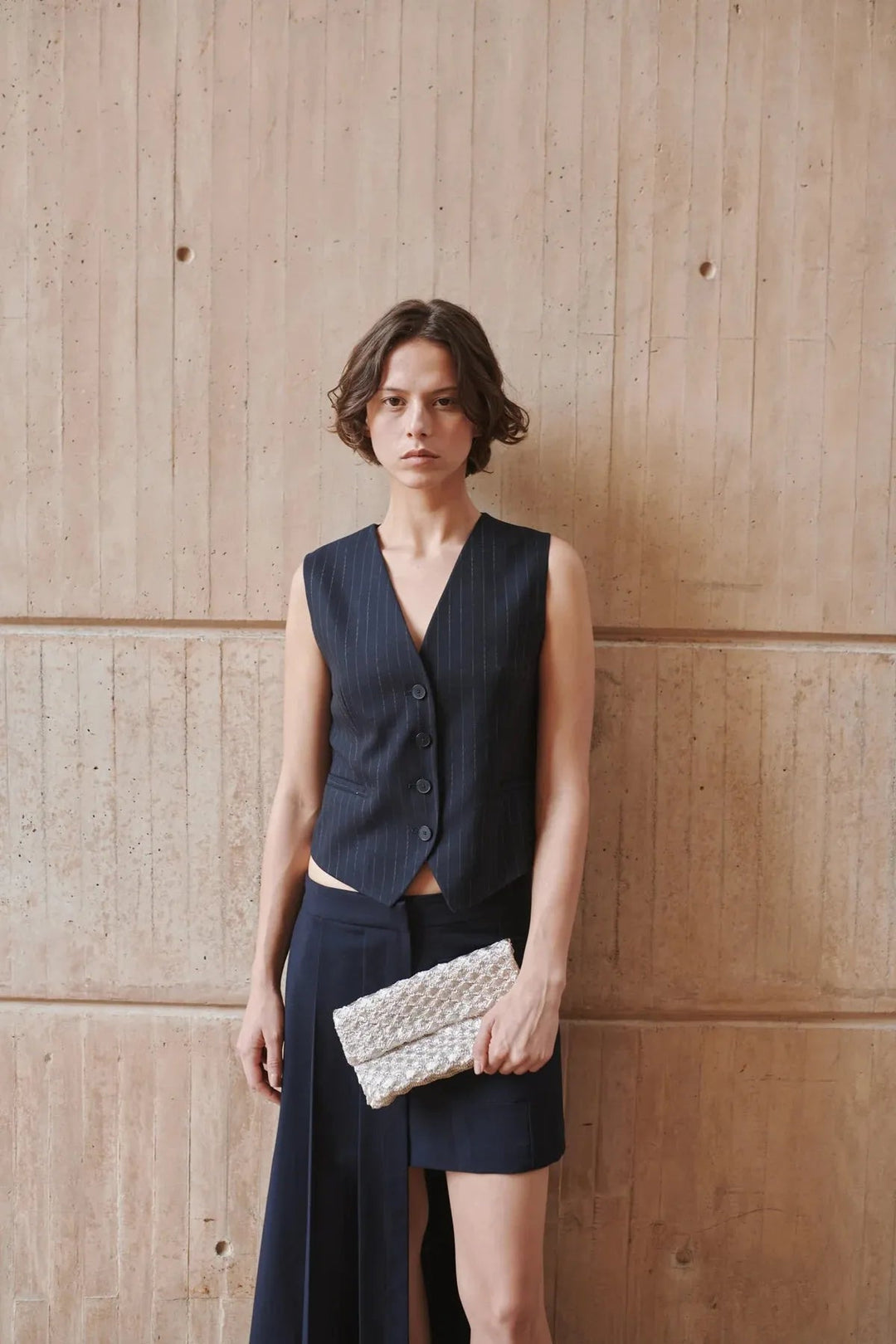 Seashell Clutch Silver - Verdi - Ileana Makri