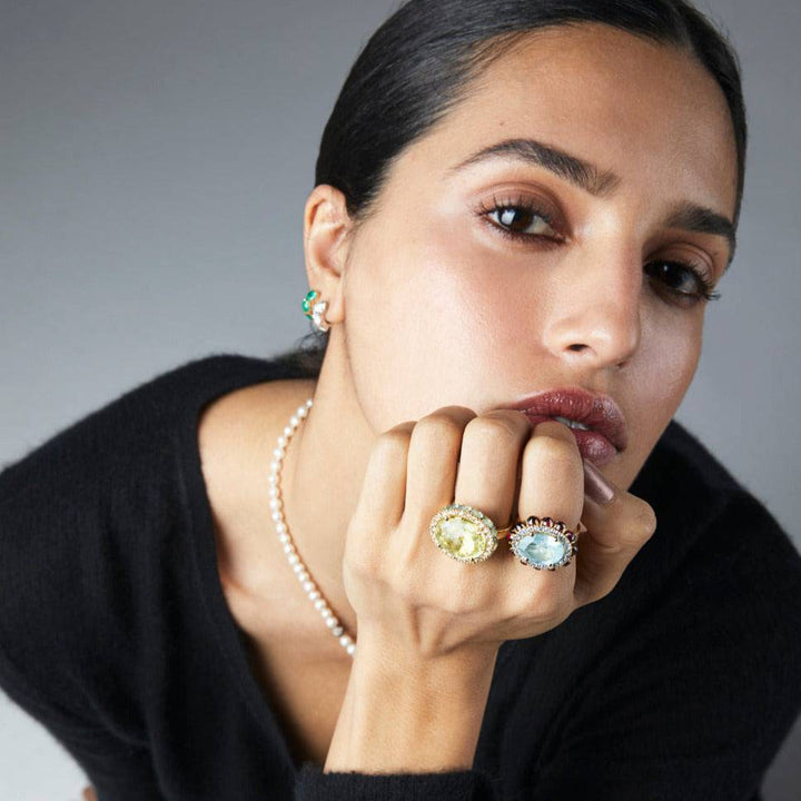 Serene Eternity Flower Ring - Bespoke - Ileana Makri store