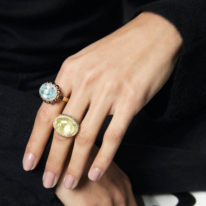 Serene Eternity Flower Ring - Bespoke - Ileana Makri store