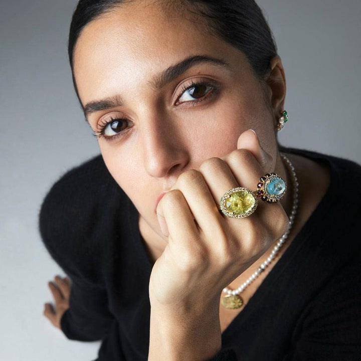 Serene Eternity Flower Ring - OAK - Archive - Ileana Makri