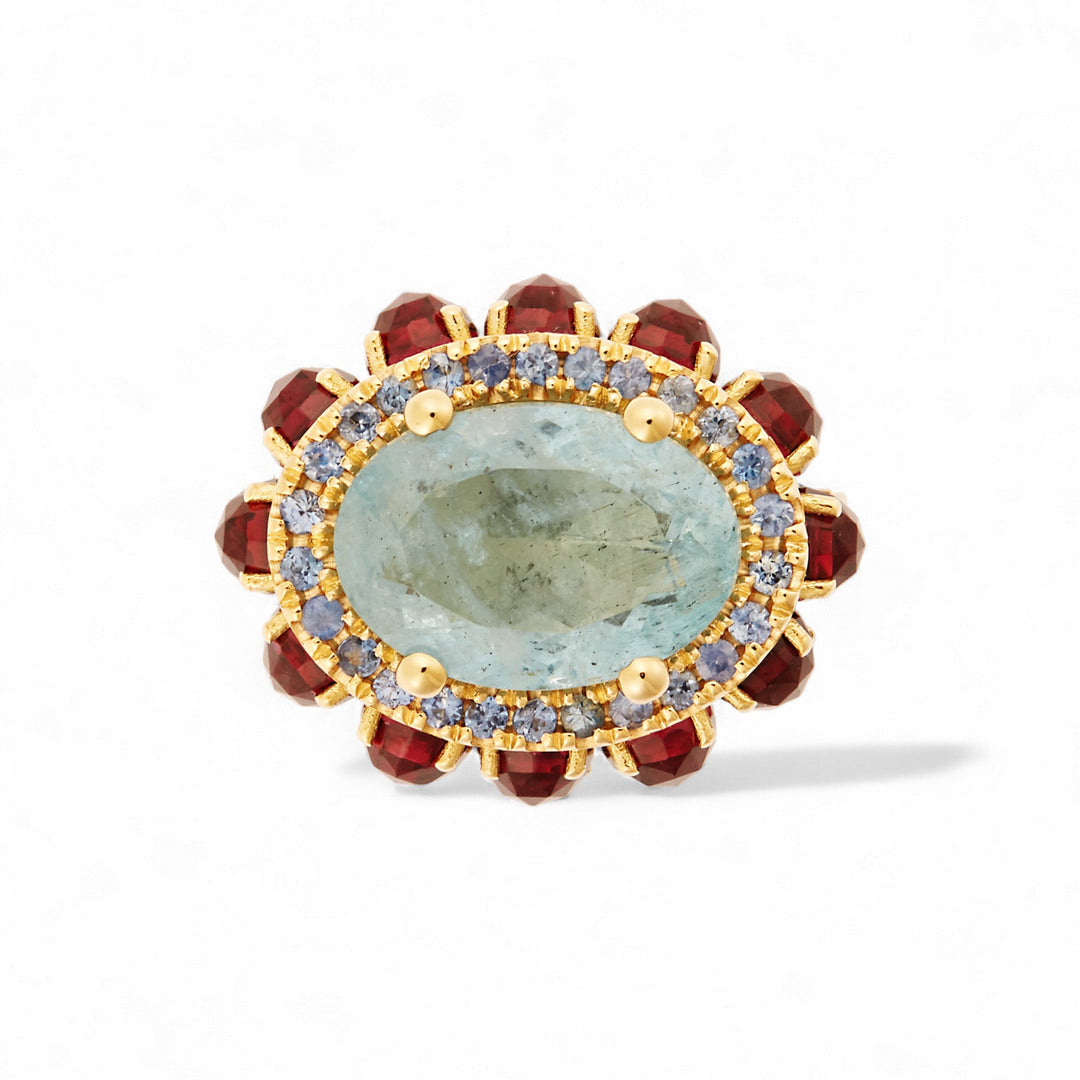 Serene Eternity Flower Ring - OAK - Archive - Ileana Makri