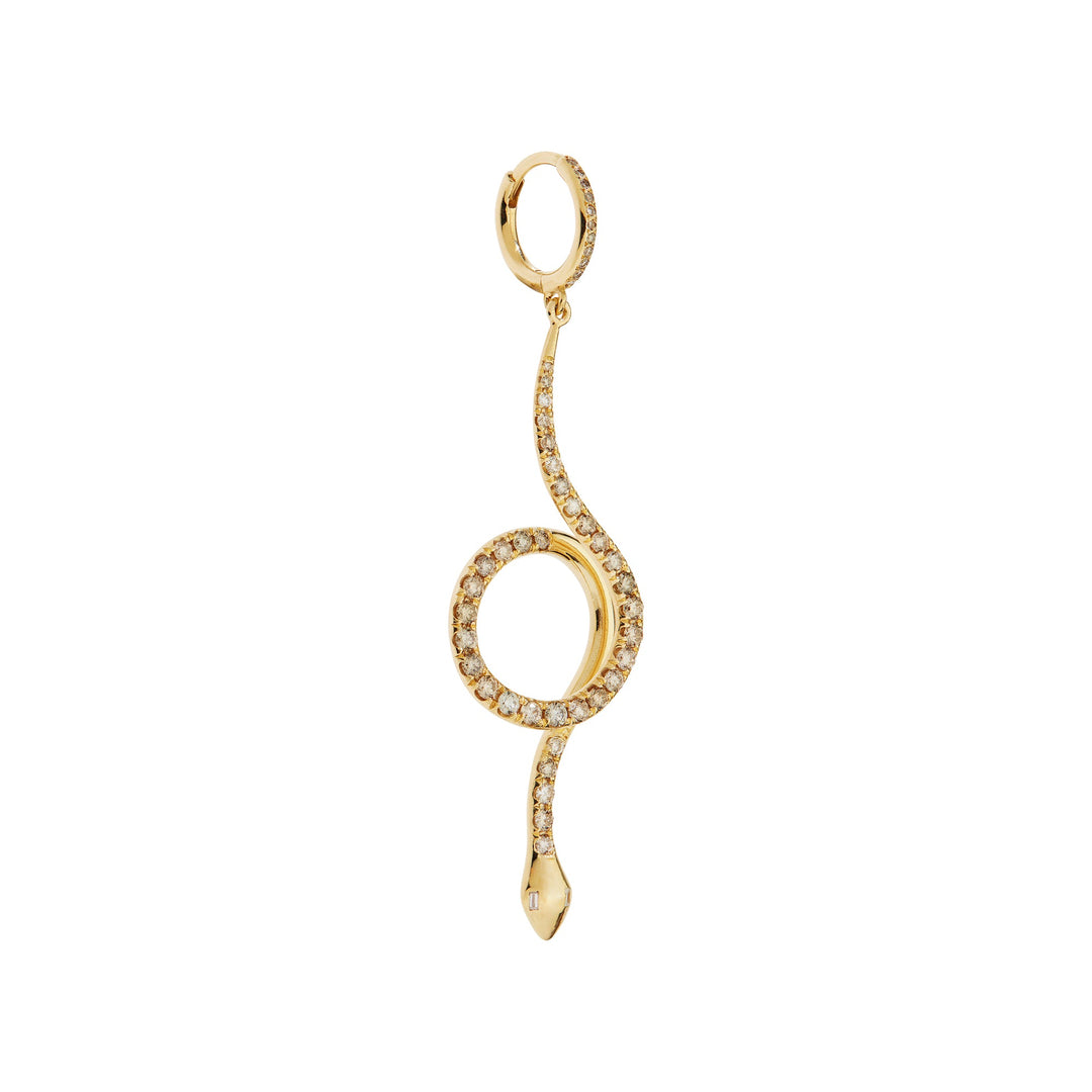 Serpent Loop Pavé Earrings Y - CHD - D - SNAKES - Ileana Makri