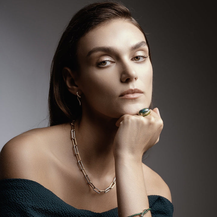 Shimmer Opal Eternity Ring - OAK - Archive - Ileana Makri