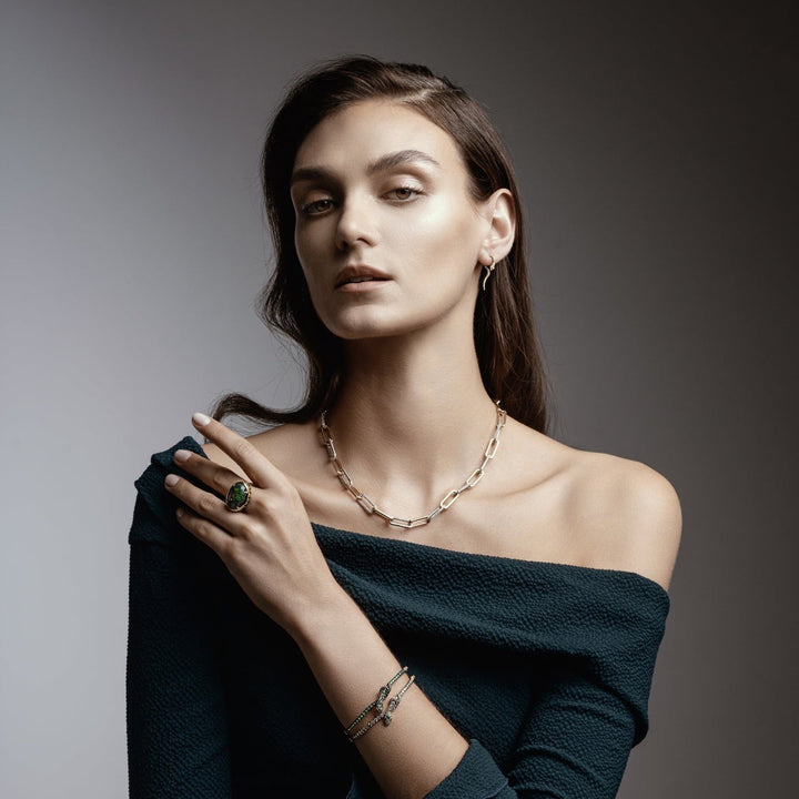 Shimmer Opal Eternity Ring - OAK - Archive - Ileana Makri