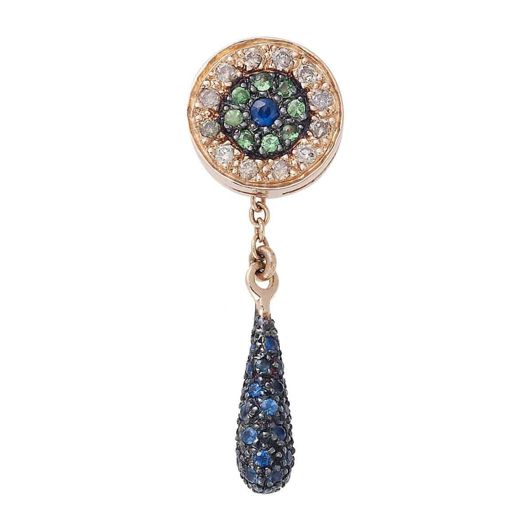 Short Tears Stud Earrings - Crying Eyes - Ileana Makri
