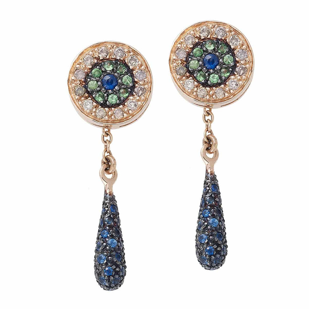 Short Tears Stud Earrings - Crying Eyes - Ileana Makri