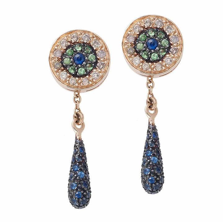 Short Tears Stud Earrings - Crying Eyes - Ileana Makri