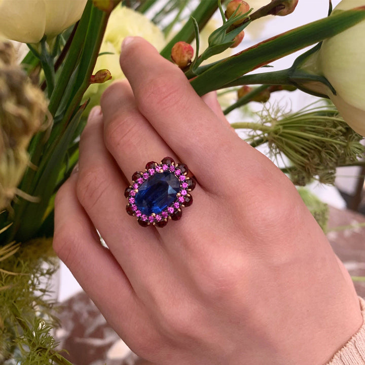 Silk Eternity Flower Ring - Bespoke - Ileana Makri store