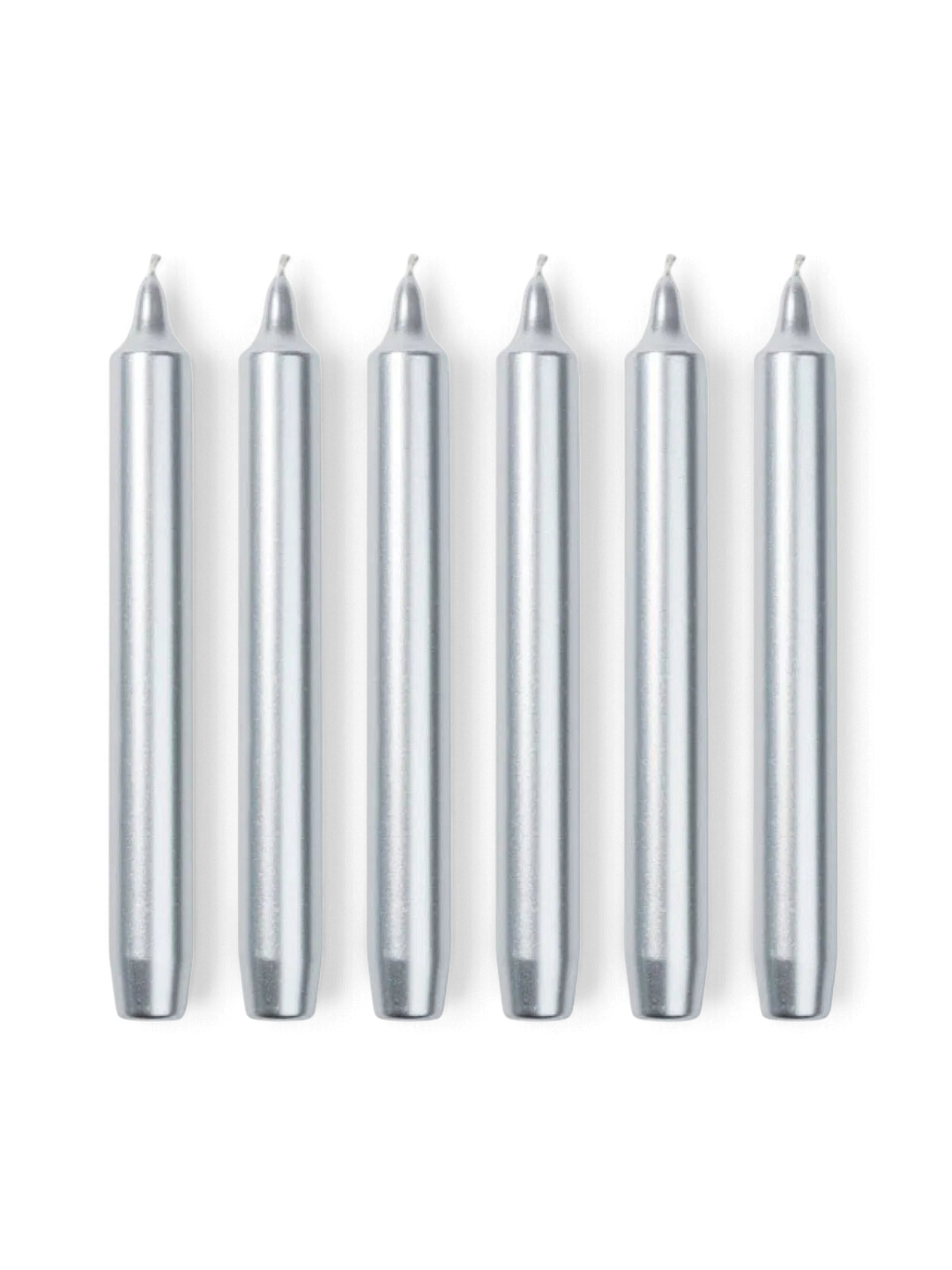 Silver Madeleine Tapered Candles (Box of 6) - Cire Trudon - Ileana Makri