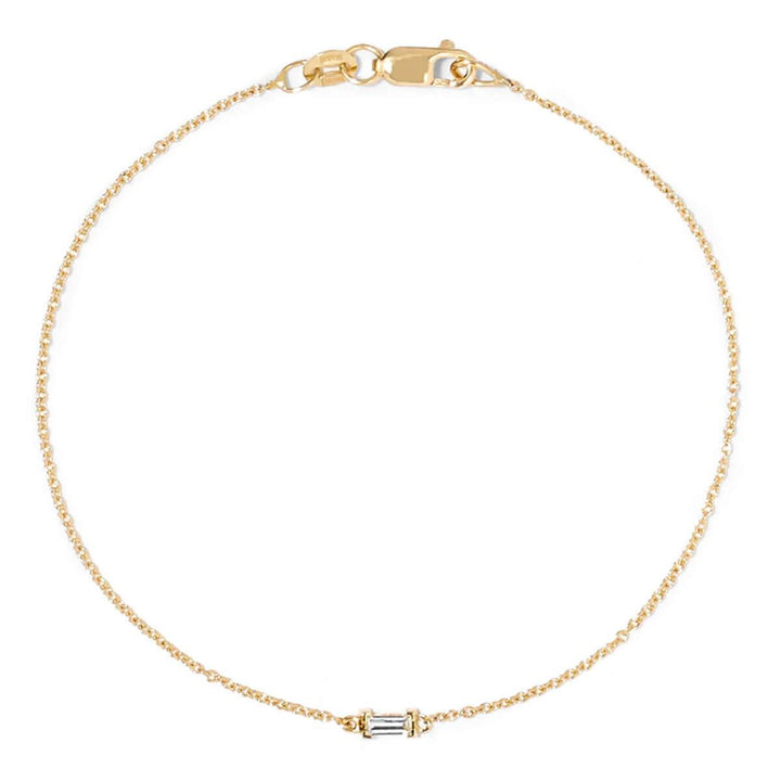 Single Baguette Chain Bracelet Y - D - Baguette - Ileana Makri