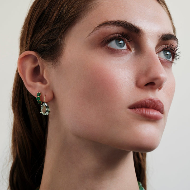 Single Crown Drops Green Amethyst - Crown - Ileana Makri