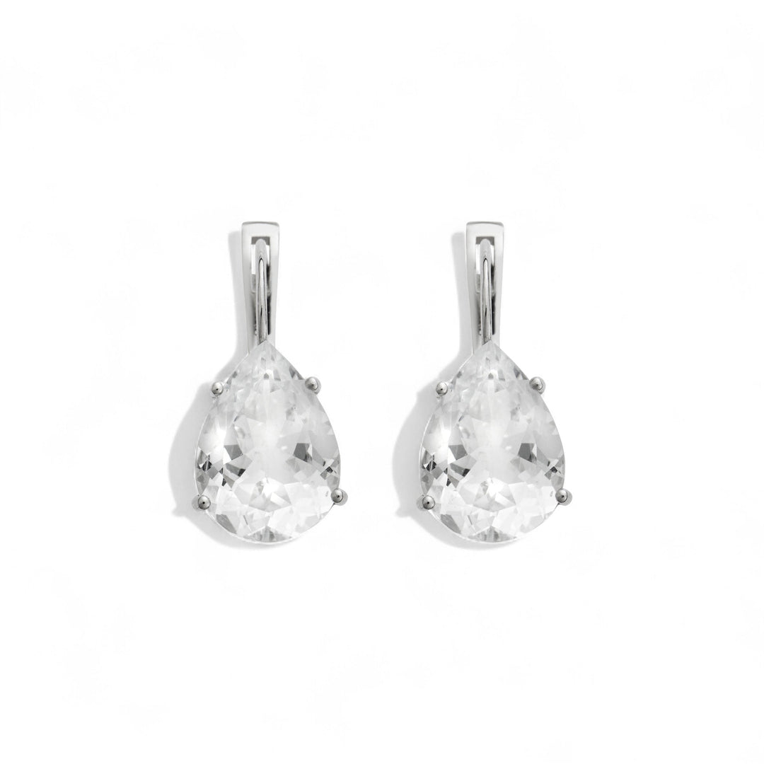 Single Crown Drops White Topaz - Crown - Ileana Makri