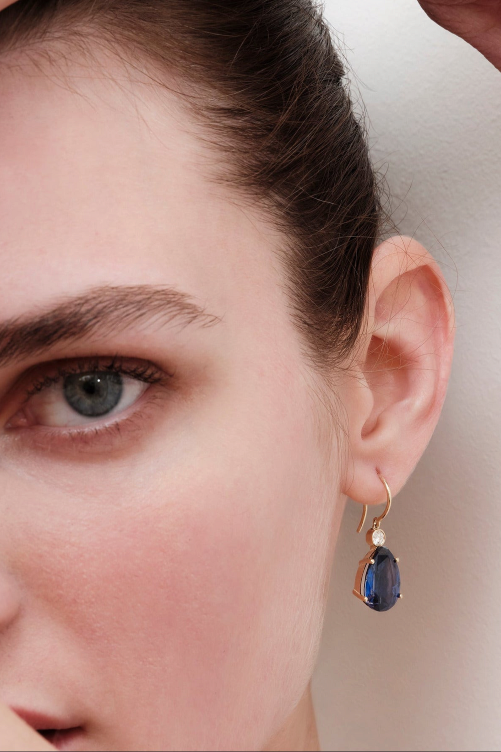 Single Diamond Crown Drops Kyanite - Crown - Ileana Makri