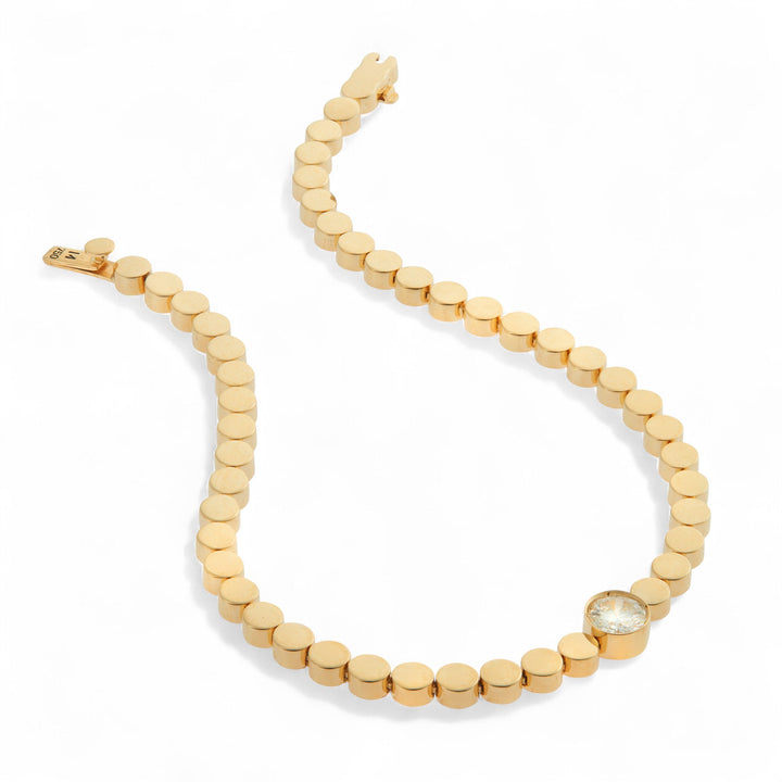 Single Diamond Ripple Bracelet Y - D - Cascade - Ileana Makri