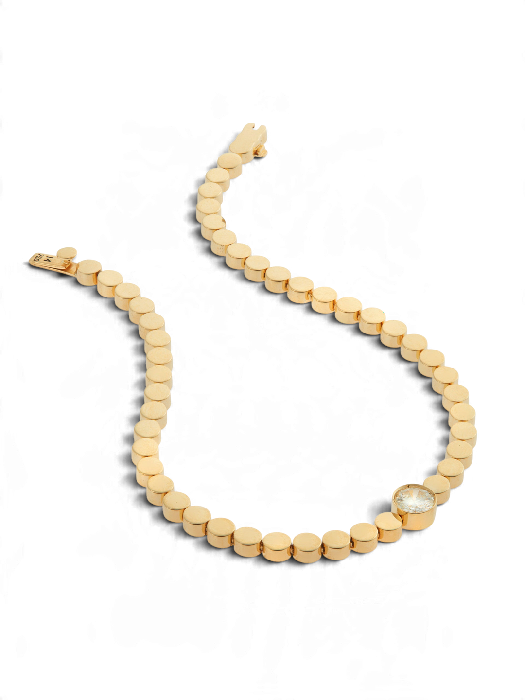 Single Diamond Ripple Bracelet Y - D - Cascade - Ileana Makri