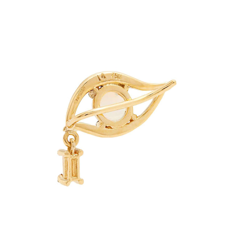 Single Diamond Tear Earring - THE EDIT - Ileana Makri