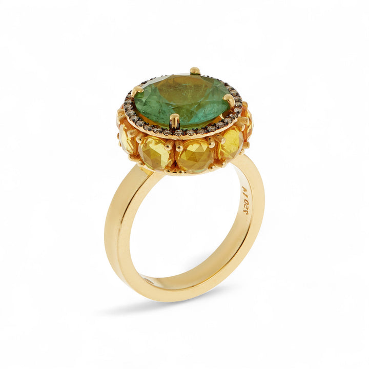 Single Eternity Flower Ring - OAK - Archive - Ileana Makri
