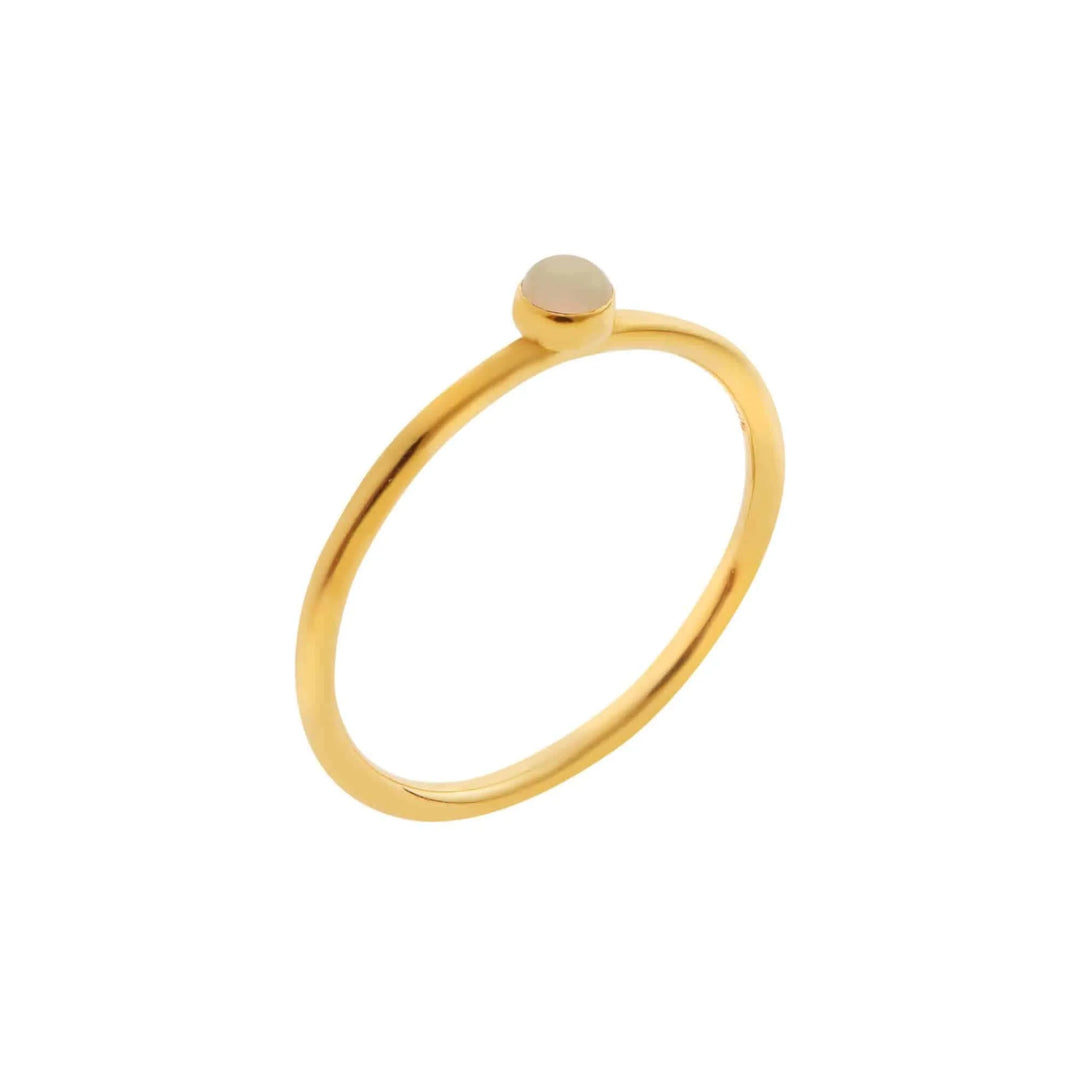 Single Opal Ring - Eye M UFO - Ileana Makri store