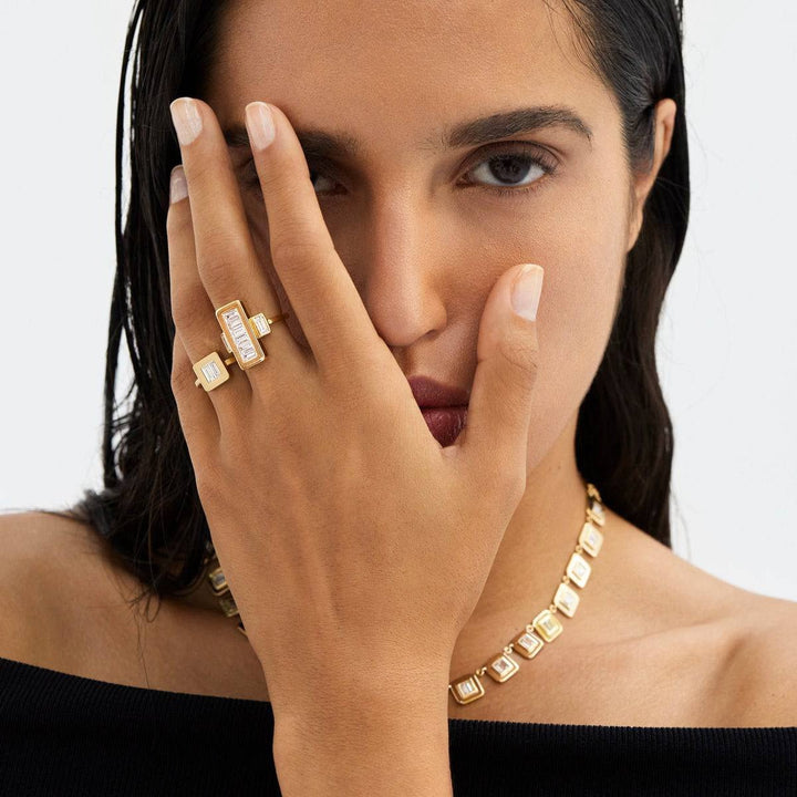 Single Tile Ring Y - D - Tile - Ileana Makri