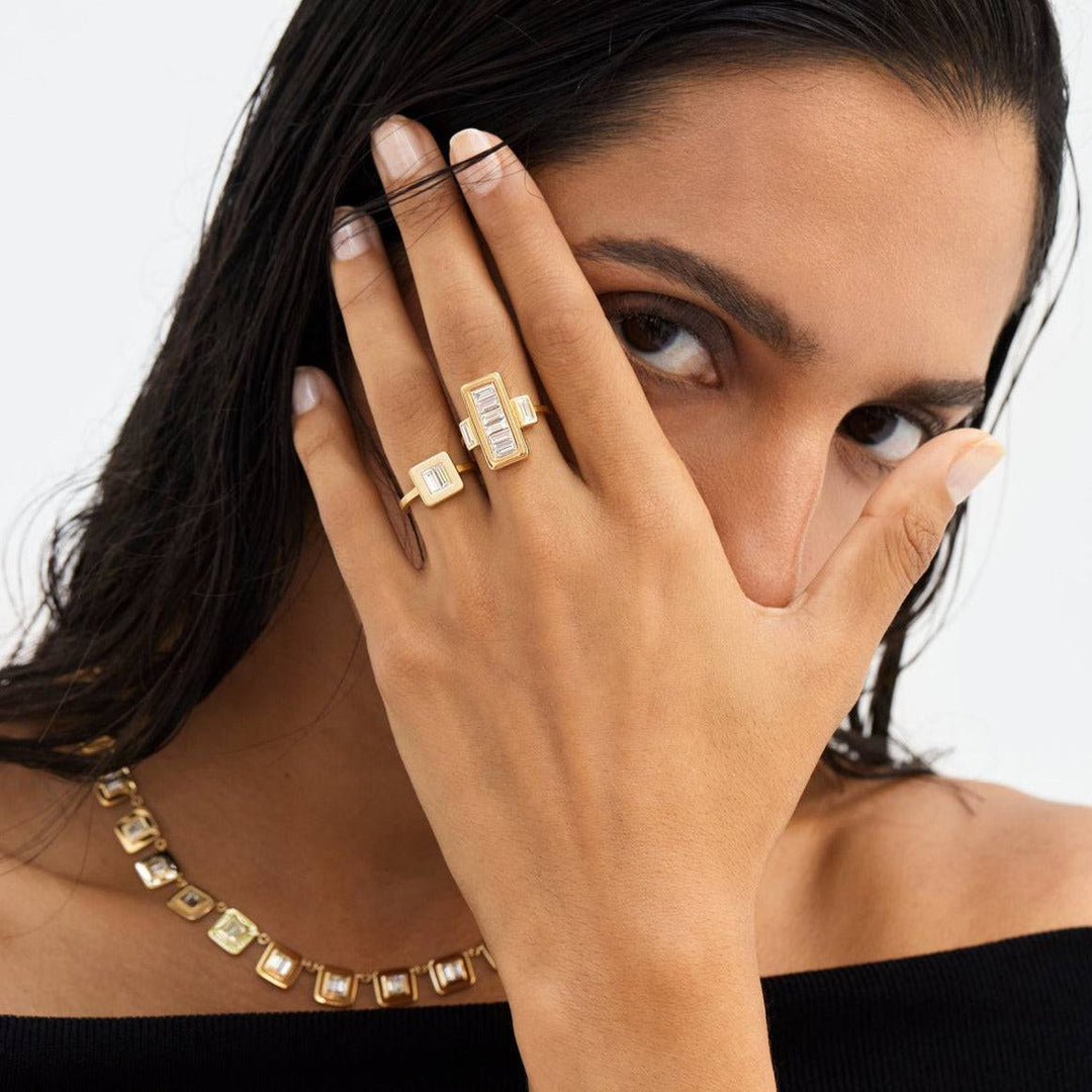 Single Tile Ring Y - D - Tile - Ileana Makri