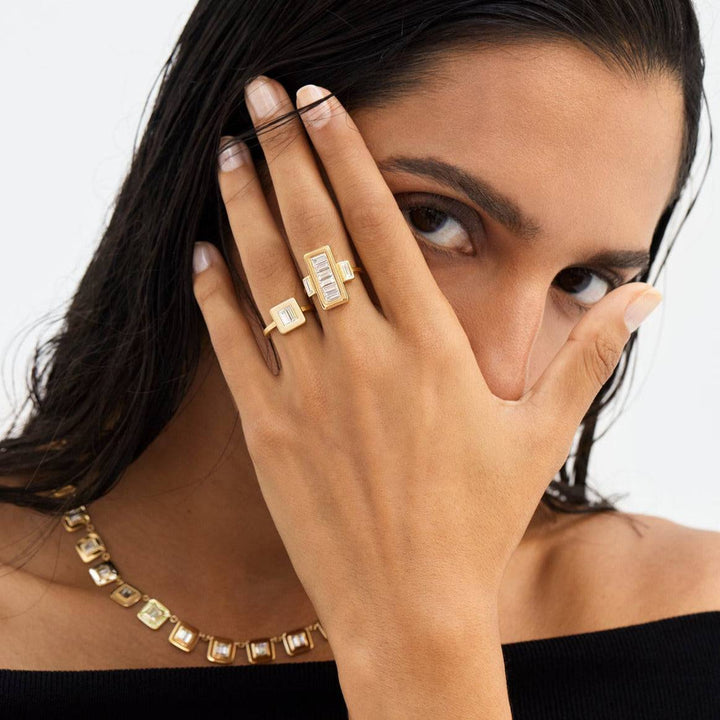Single Tile Ring Y - D - Tile - Ileana Makri