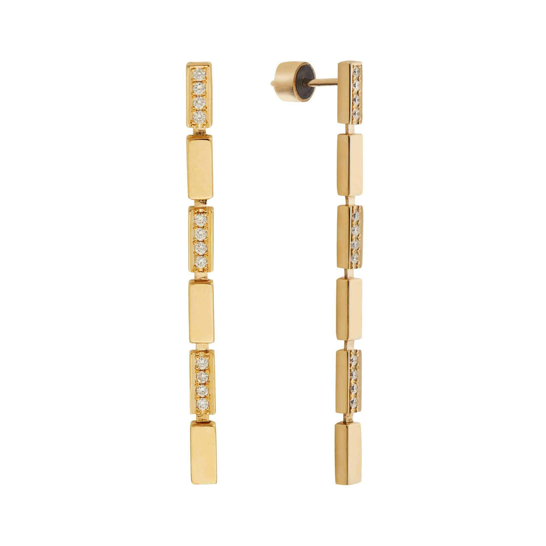 Single Waterfall Earrings Y - D - Cascade - Ileana Makri